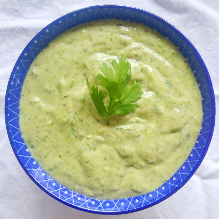 Coriander and Mint Chutney Angela's Wild Kitchen