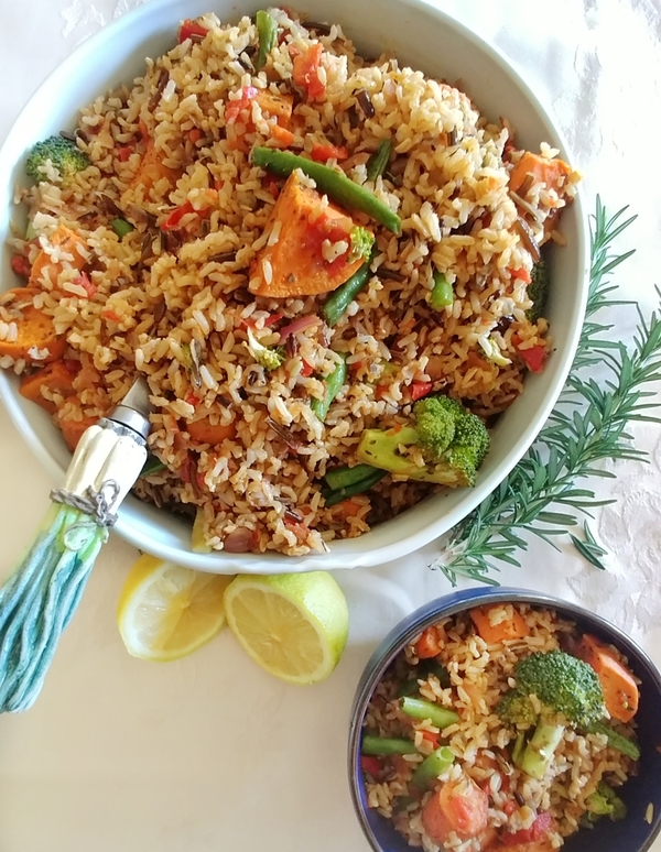 Wild Fried Rice - Sample recipe from Wild Morsels - Angela's Wild Kitchen